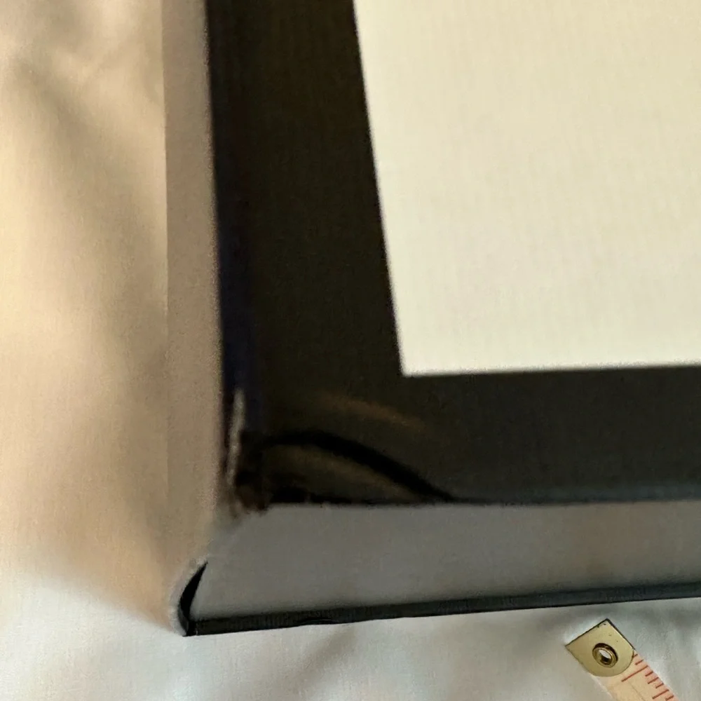 Authentic Gucci Ivory and Black Gift Storage Box